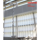 3.7m vehicle roof mount pneumatic telescopic mast light tower for fire tenders/ remote control/ robot mast light