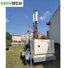 15m mobile pneumatic telescopic mast 350kg payloads for mobile telecom cell tower