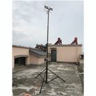 4.2m Height Pneumatic Telescopic Mast Tower Light 4x50W LED lamps mounted with ground mounting tripod bracket